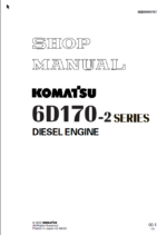 6D170-2 SERIES Diesel Engine Shop Manual