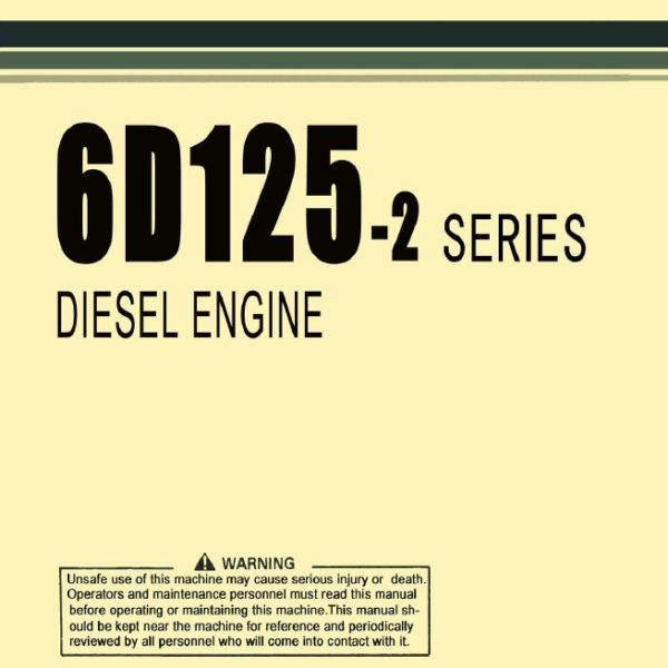 6D125-2 SERIES Diesel Engine Shop Manual