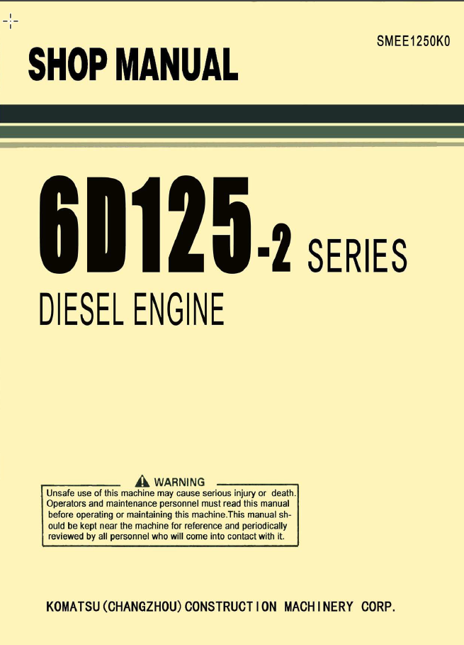 6D125-2 SERIES Diesel Engine Shop Manual