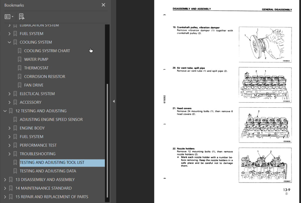 6D125-2 SERIES Diesel Engine Shop Manual