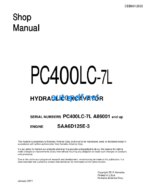 HYDRAULIC EXCAVATOR PC400LC-7L Shop Manual