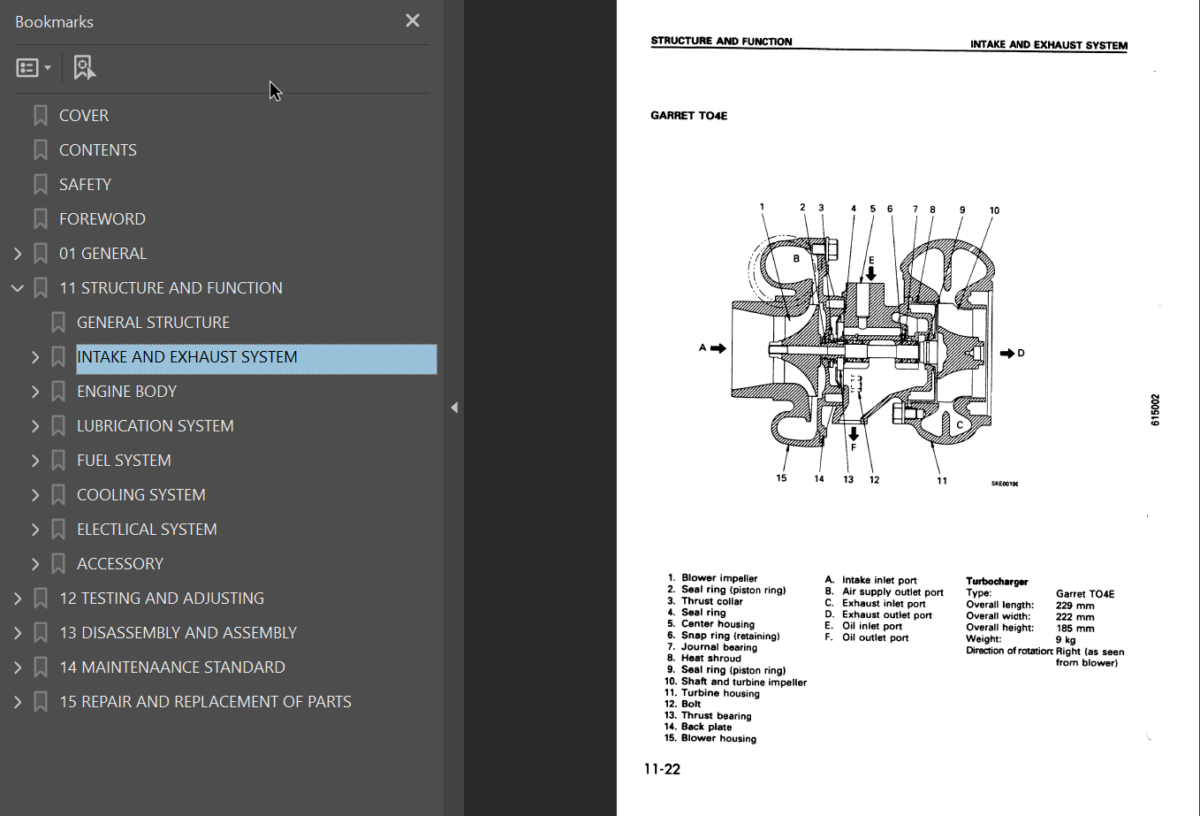 6D125-2 SERIES Diesel Engine Shop Manual