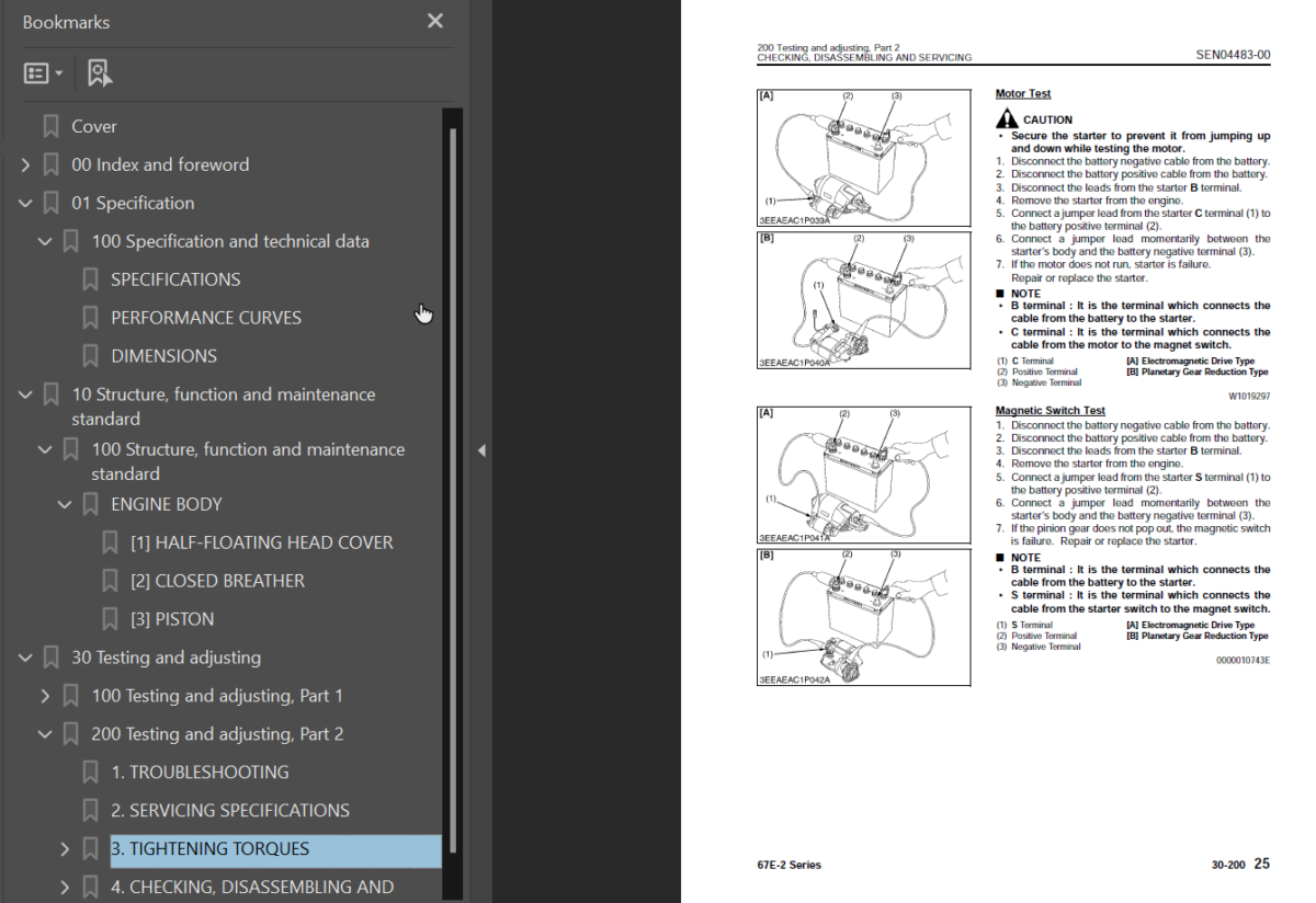 67E -2 SERIES Engine Shop Manual