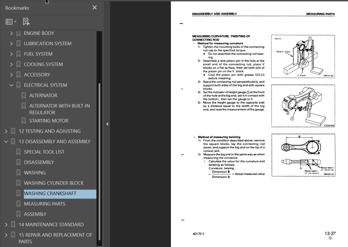 6D170-2 SERIES Diesel Engine Shop Manual