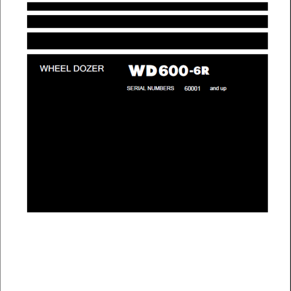 WD600-6R (SEN06588-03) Shop Manual