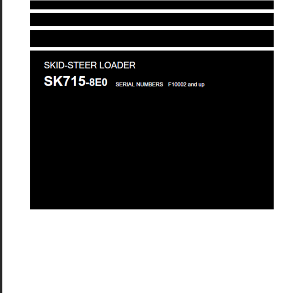 SK715-8E0 Shop Manual