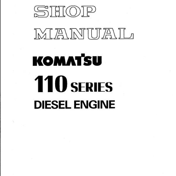 110 SERIES Diesel Engine Shop Manual