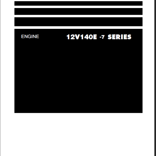 12V140E -7 SERIES Engine Shop Manual