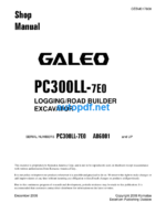 HYDRAULIC EXCAVATOR PC300LL-7E0 GALEO Shop Manual