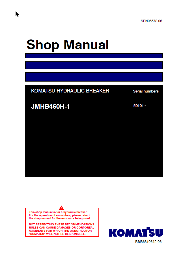 JMHB460H-1 Shop Manual