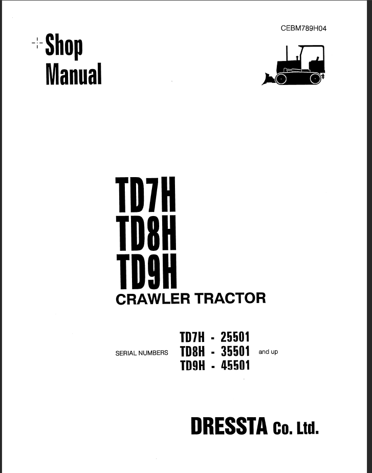 TD7H TD8H TD9H Shop Manual