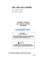 330 430 Log Loader Technical Manual (TMF278359