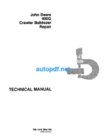 400G Crawler Bulldozer Repair Technical Manual (TM1412)