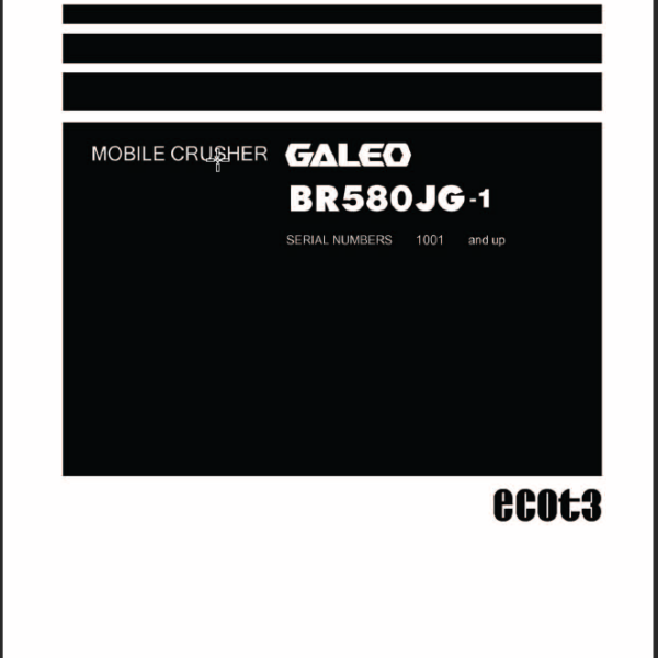 BR580JG-1 (GEN00064-01) Shop Manual