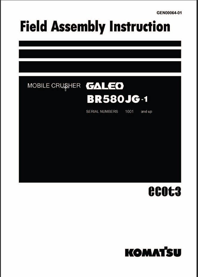 BR580JG-1 (GEN00064-01) Shop Manual