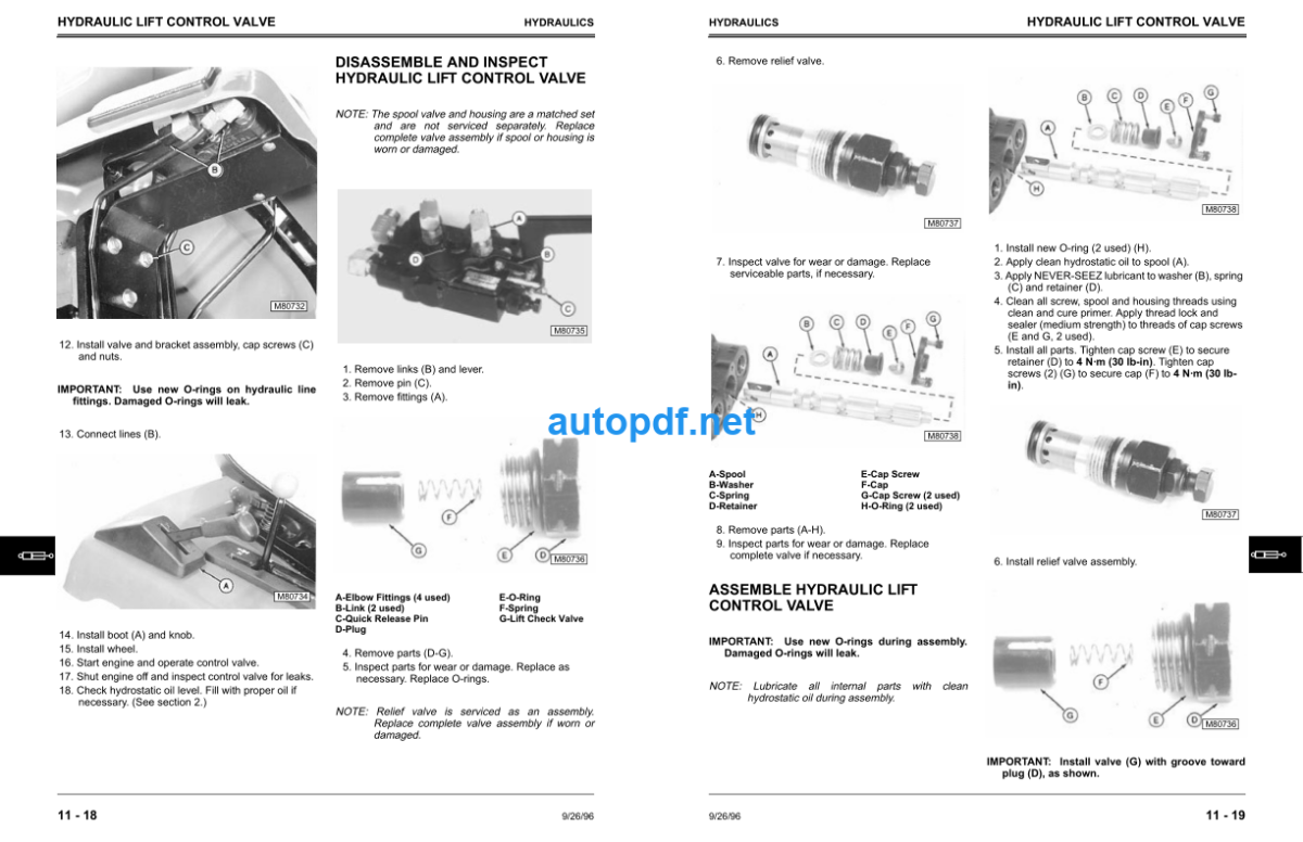 240 245 260 265 285 and 320 Lawn and Garden Tractors Technical Manual (TM1426)