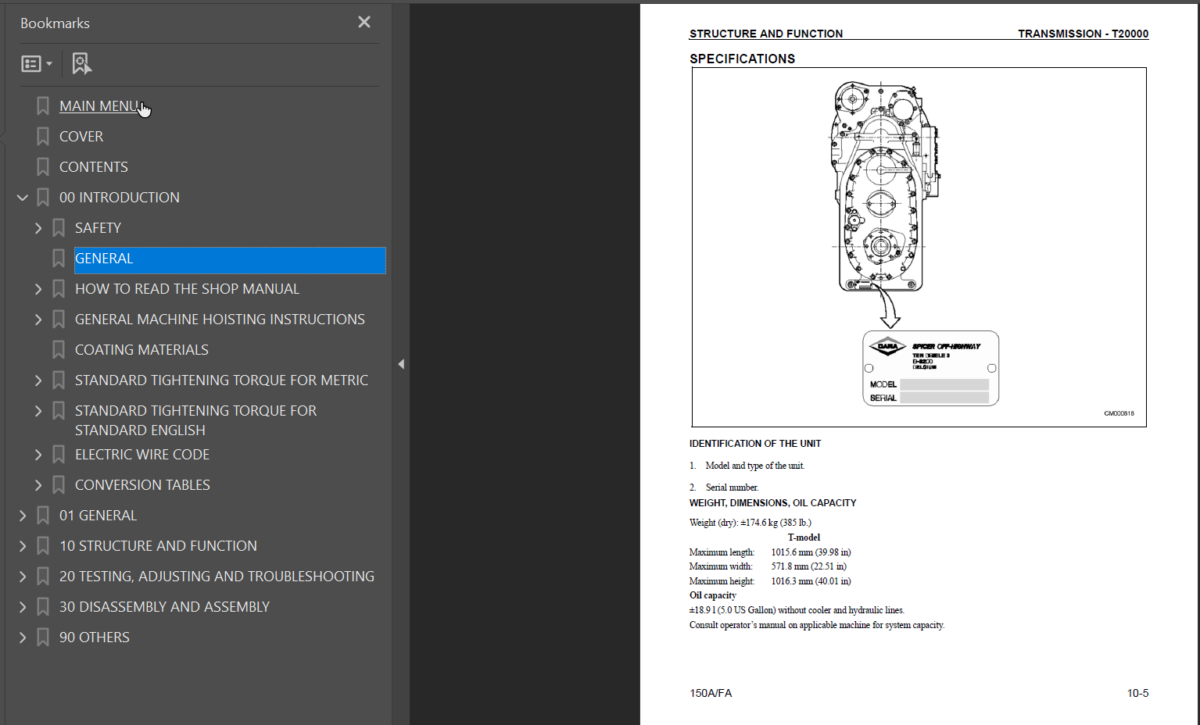 150AFA Shop Manual