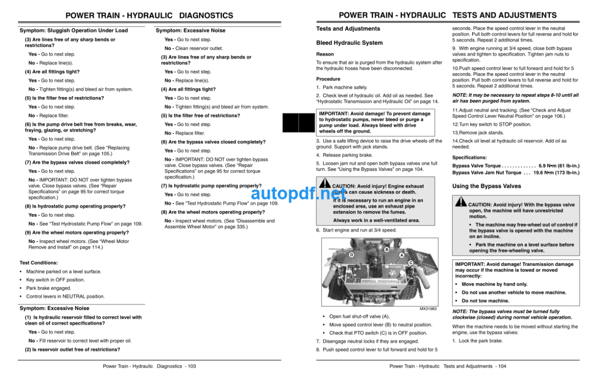 7H17 and 7H19 Commercial Walk-Behind Mowers Technical Manual (TM2133)