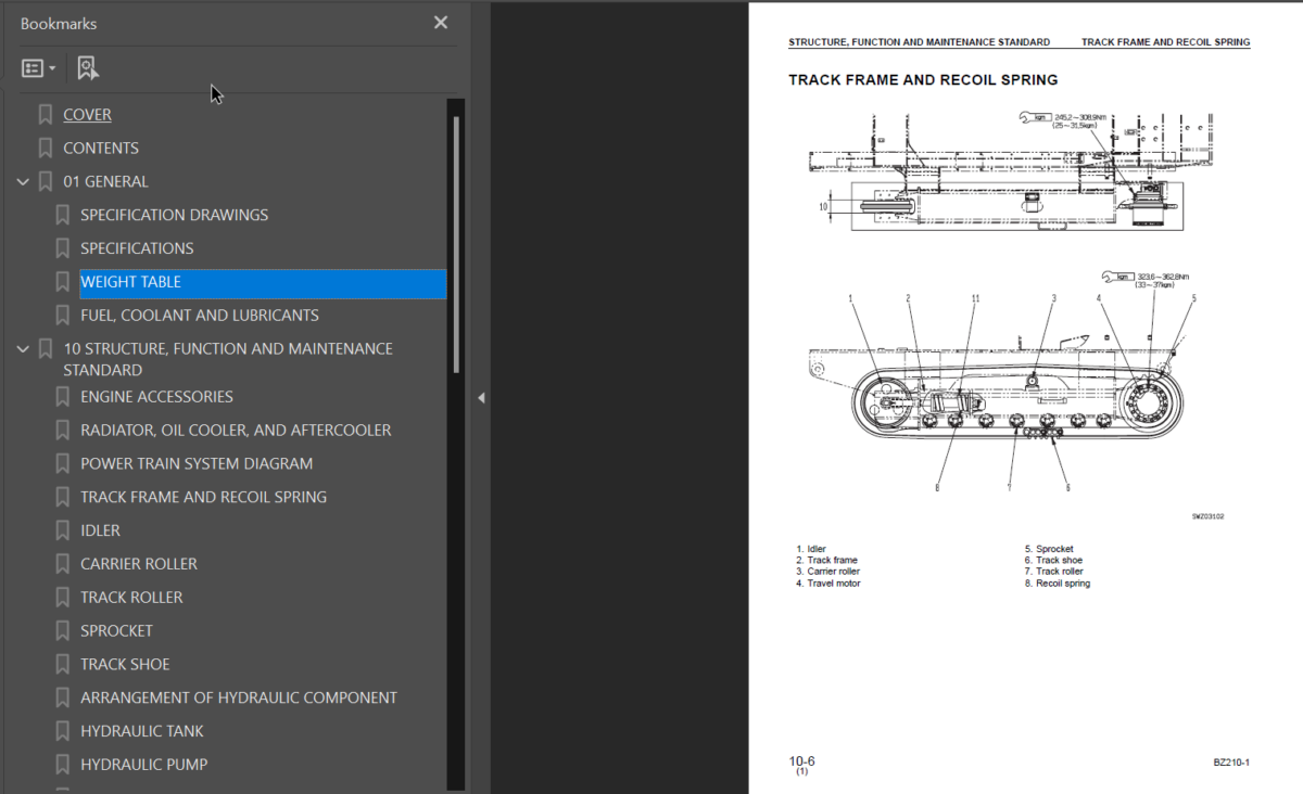 BZ210-1 Shop Manual