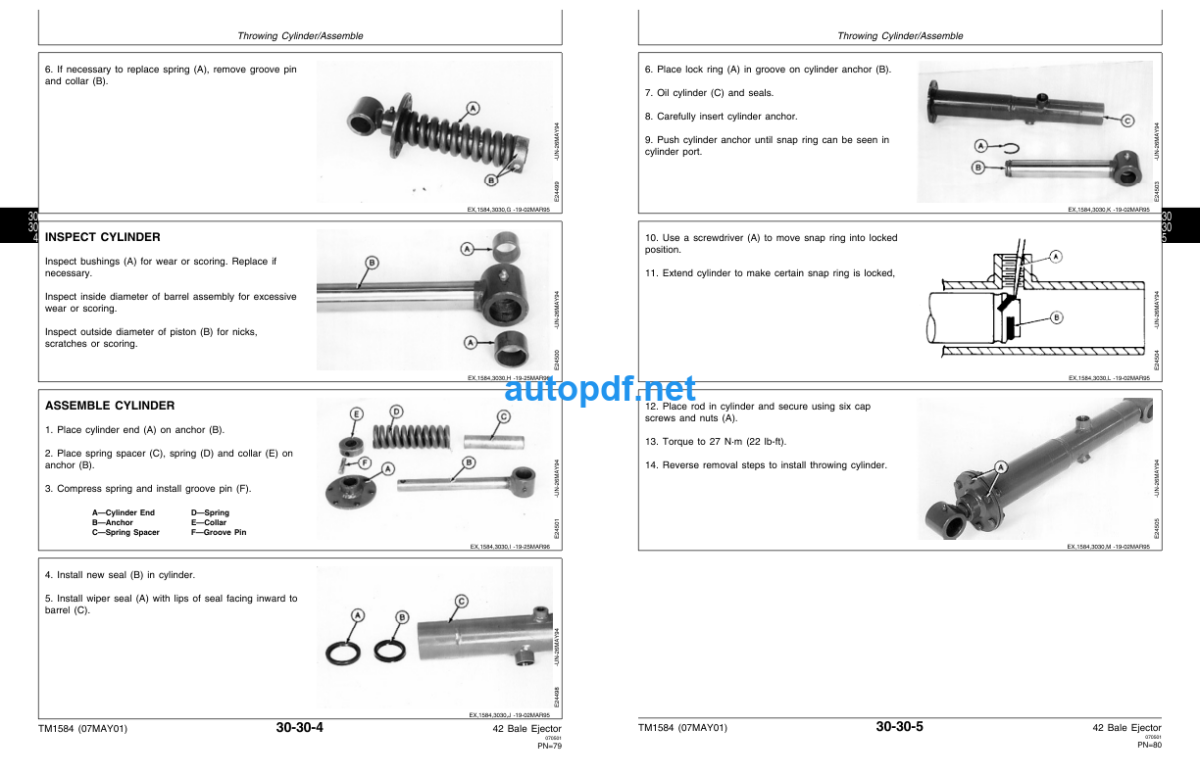 42 Bale Ejector Technical Manual (TM1584)