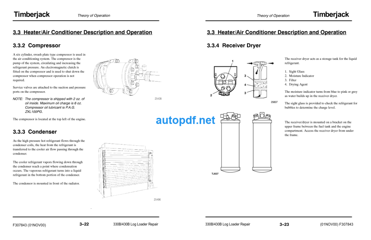 330B 430B Log Loader Technical Manual (TMF307843)