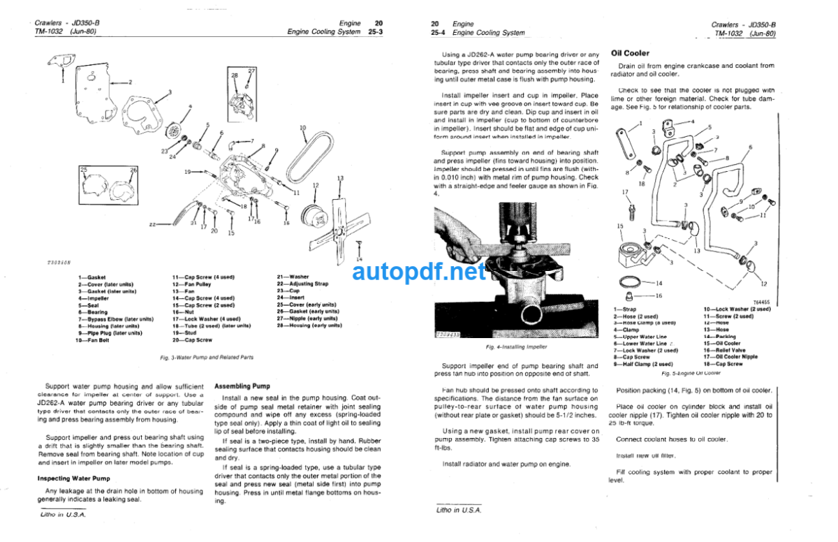 350B Crawler Tractors and Crawler Loaders Technical Manual (TM1032)