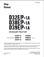 D32EP-1A D38EP-1A D39EP-1A Shop Manual