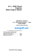 9.0 L OEM Diesel Engines Base Engine Repair Technical Manual (CTM400)