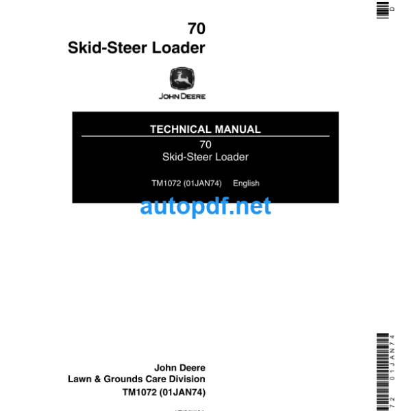 70 Skid-Steer Loader Technical Manual (TM1072)