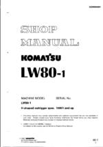 LW80-1 Shop Manual