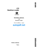 410 Backhoe Loader Technical Manual (TM1037)