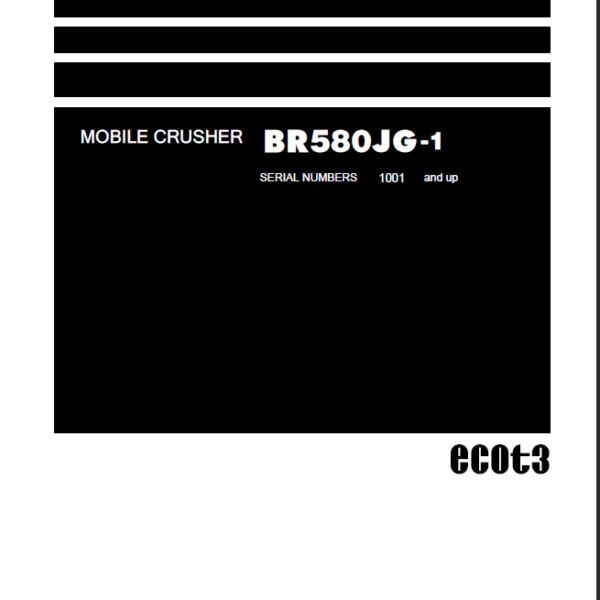 BR580JG-1 Shop Manual