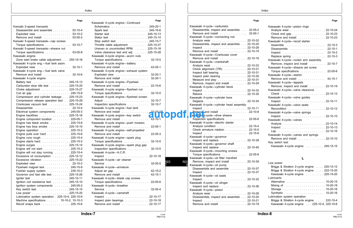 12PB12PC12SB 14PB14PT14PZ 14SB14SC14SX 14SE14ST14SZ Walk-Behind Mowers Technical Manual (TM1471)