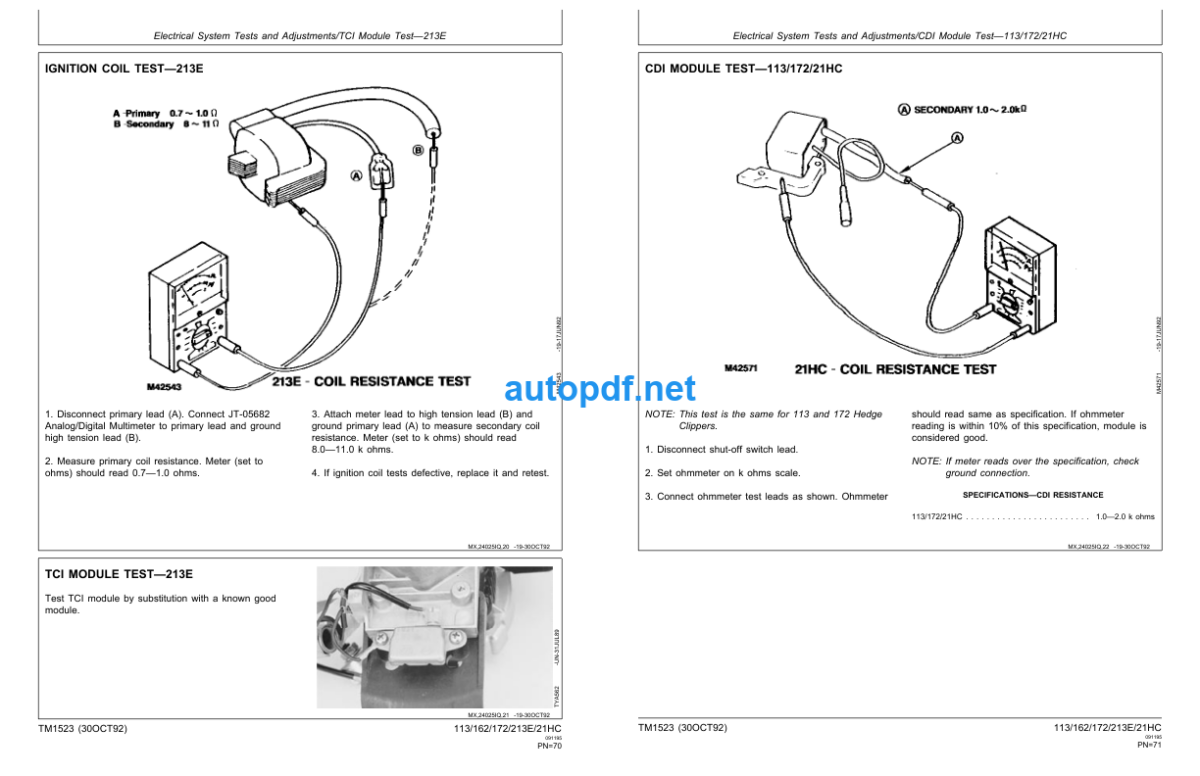 113 162 172 213E 21HC Technical Manual (TM1523)