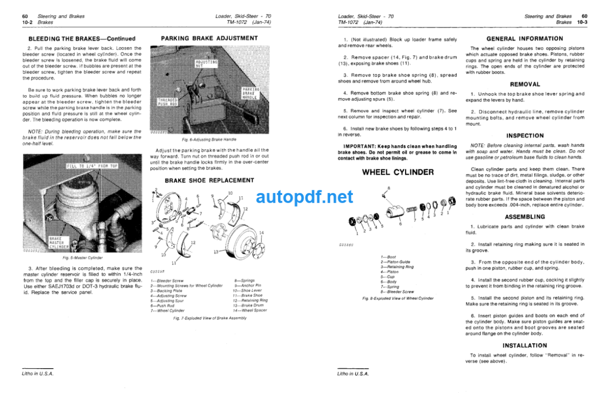 70 Skid-Steer Loader Technical Manual (TM1072)