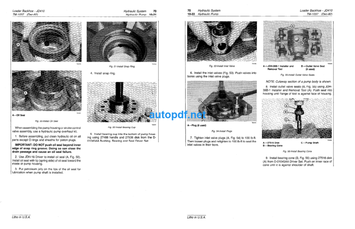 410 Backhoe Loader Technical Manual (TM1037)