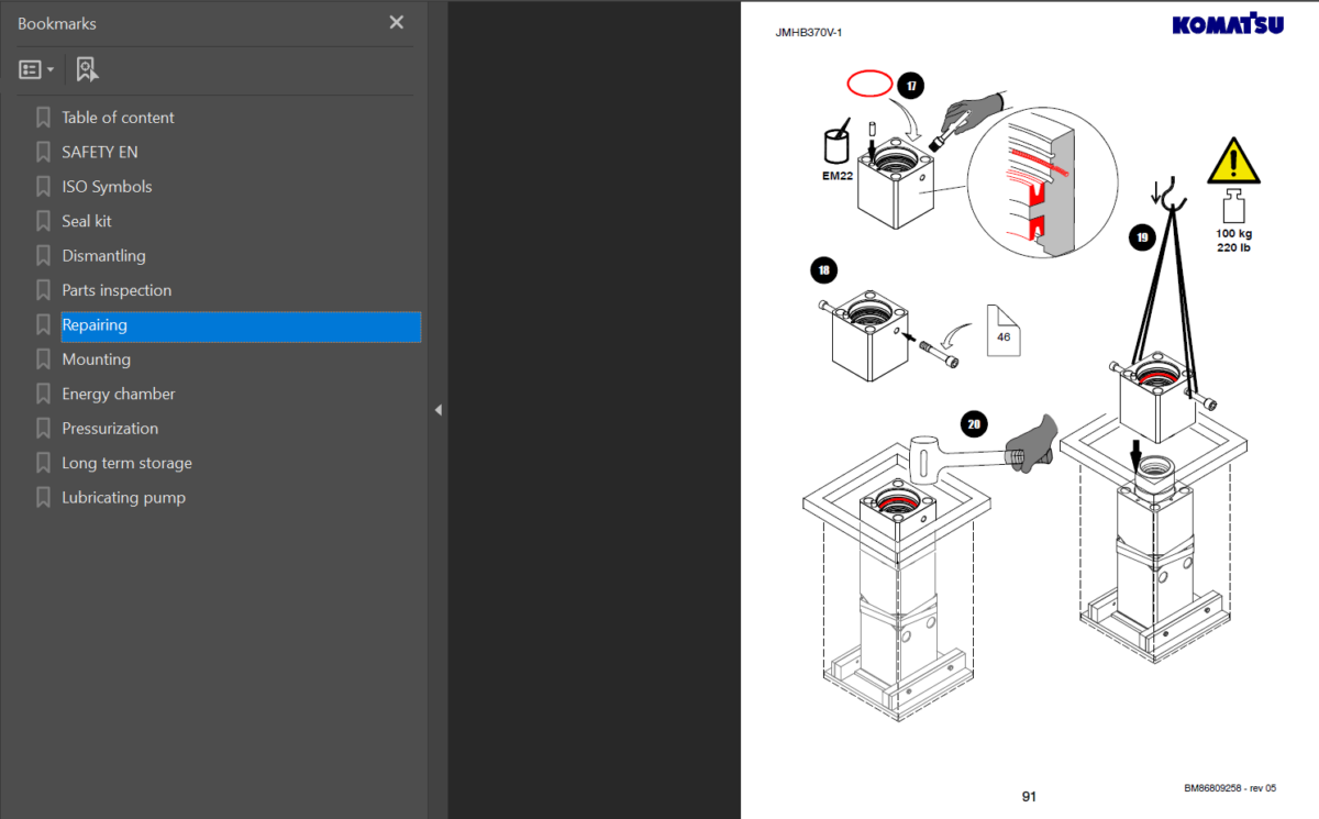 JMHB370V-1 Shop Manual