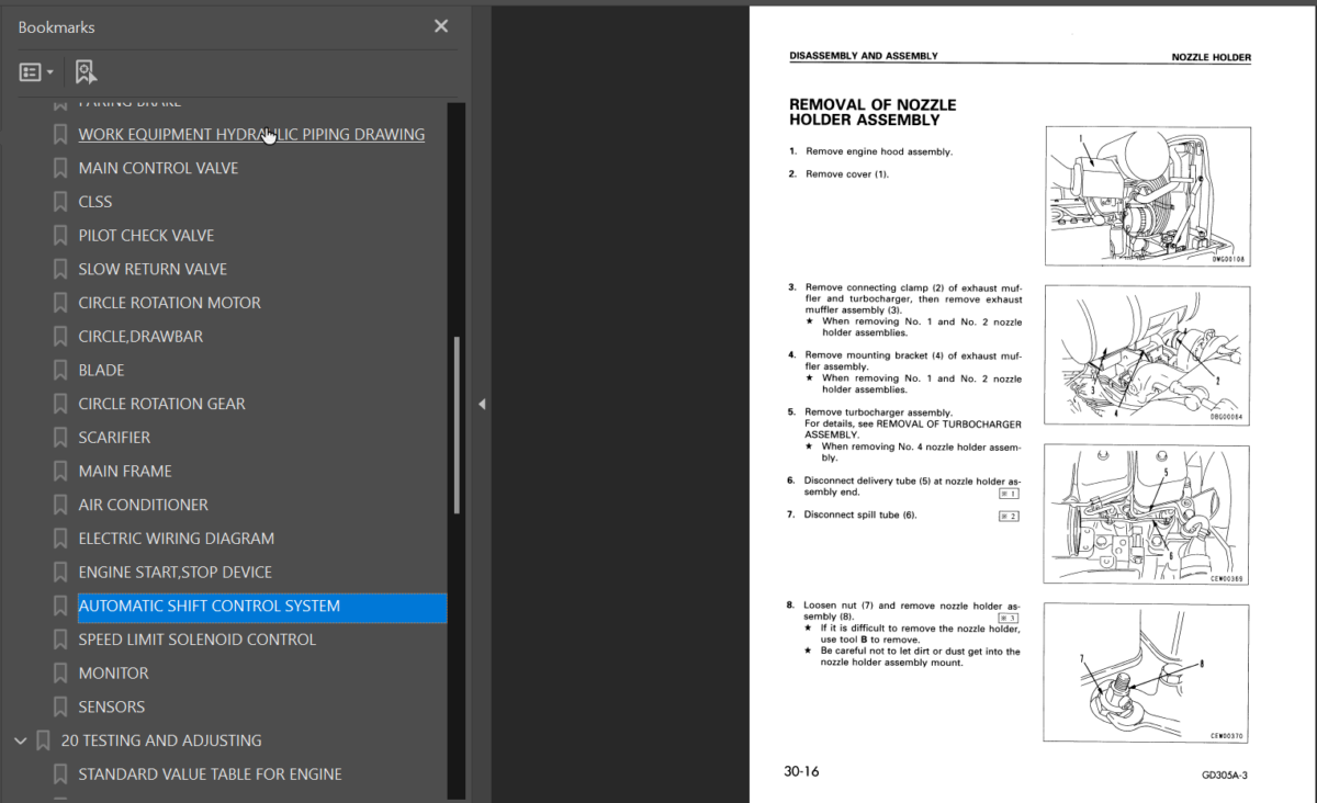 GD305A-3 Shop Manual