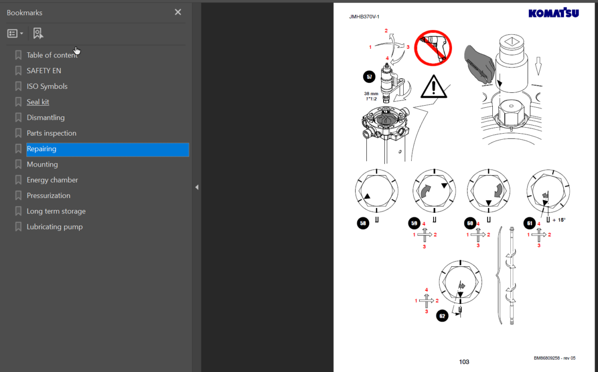 JMHB370V-1 Shop Manual