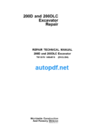 200D and 200DLC Excavator Repair Technical Manual (TM10079)