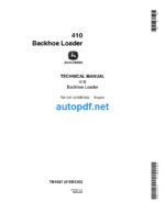 410 Backhoe Loader Technical Manual