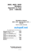 360D, 460D, 560D Skidder Operation and Test Technical Manual