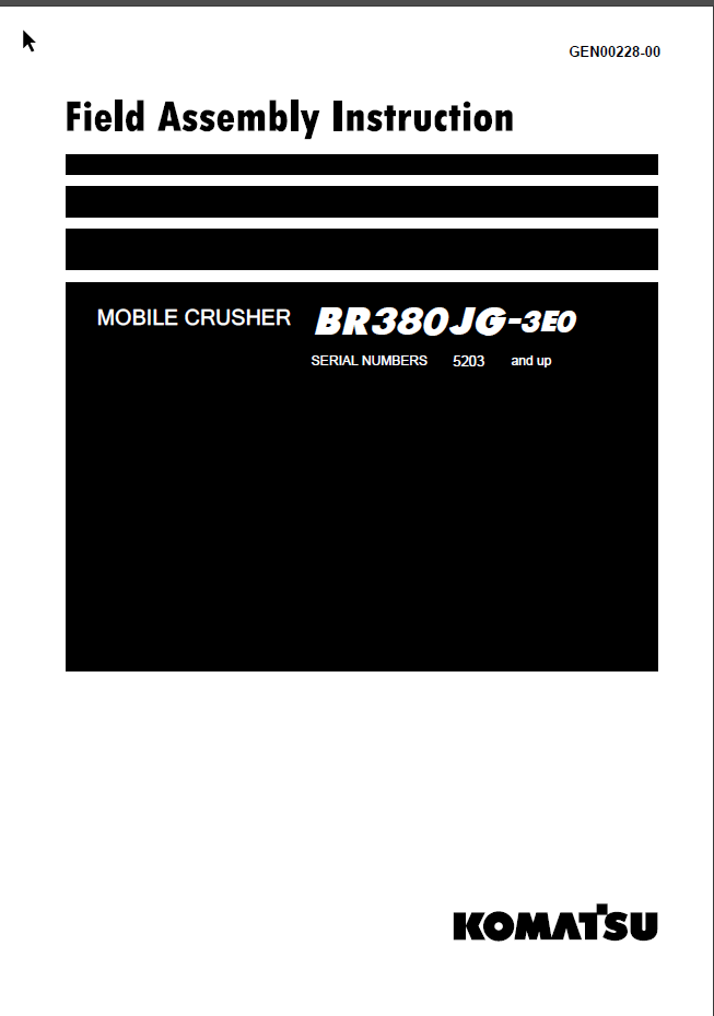 BR380JG-3E0 (GEN00228-00) Shop Manual