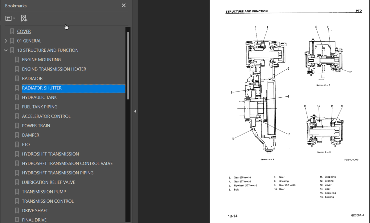 GD705A-4 Shop Manual