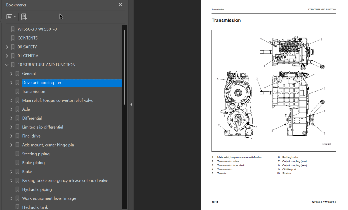 WF550-3 WF550T-3 Shop Manual