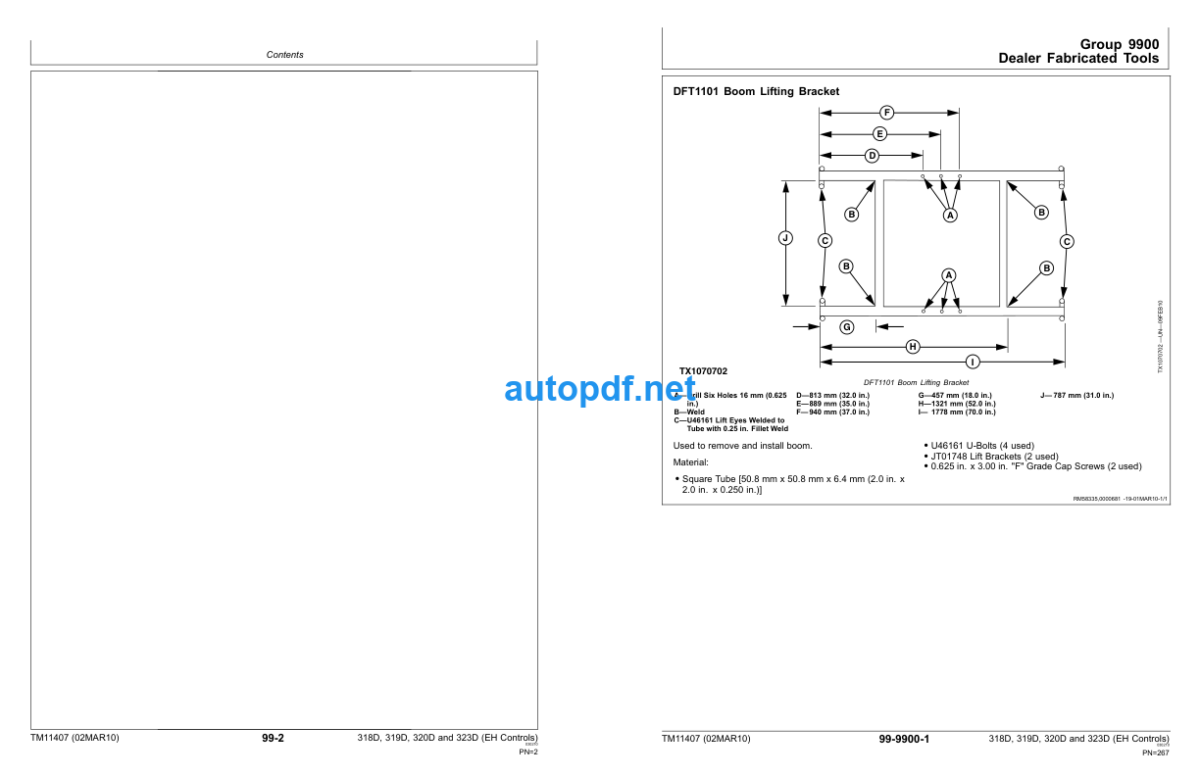 318D 319D 320D and 323D Skid Steer Loader Repair (EH Controls) Technical Manual