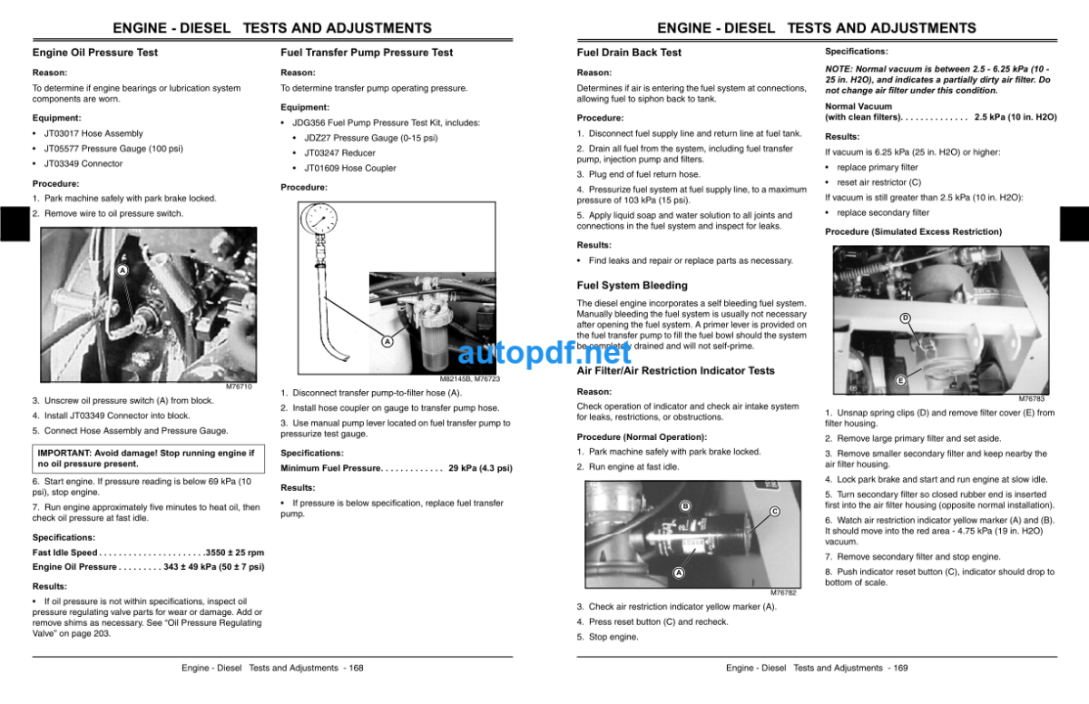 4X2 and 4X6 Gator Utility Vehicles Technical Manual (TM1518)