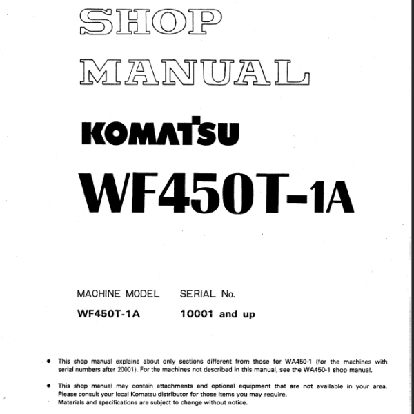 WF450T-1A Shop Manual