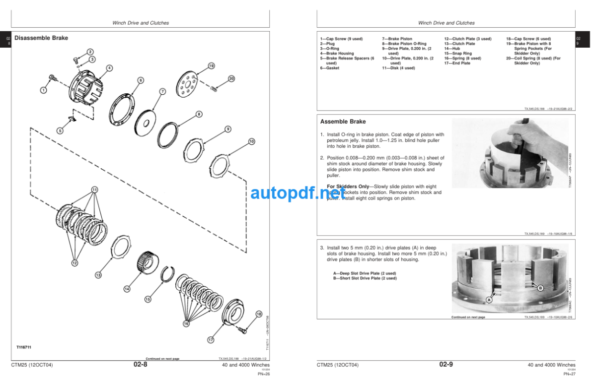 40 and 4000 Winches COMPONENT TECHNICAL MANUAL