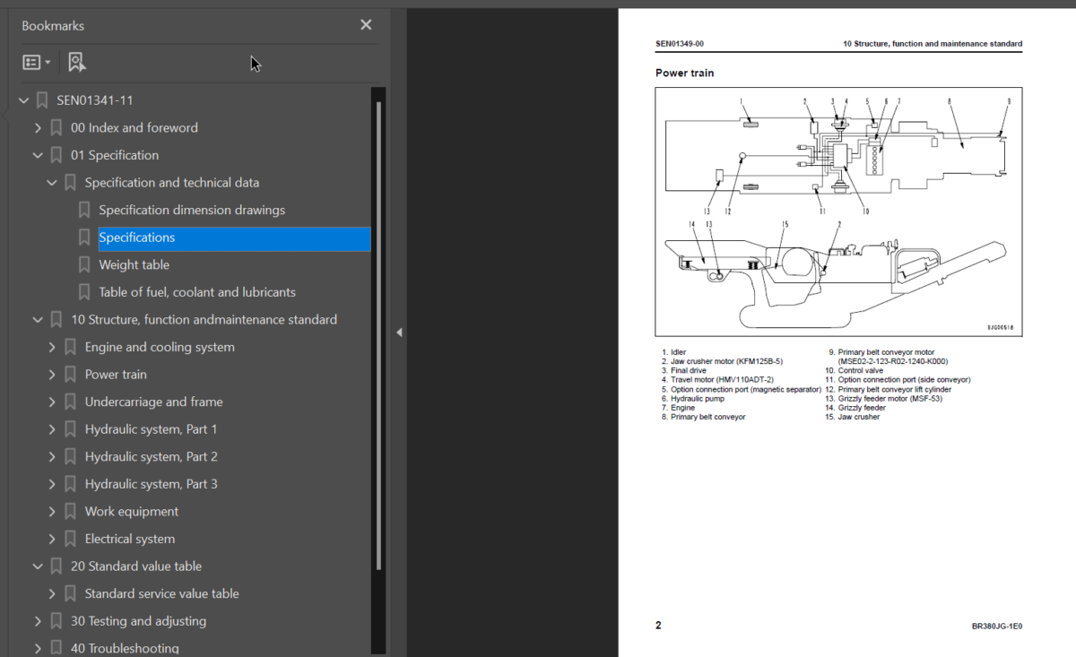 BR380JG-1E0 Shop Manual